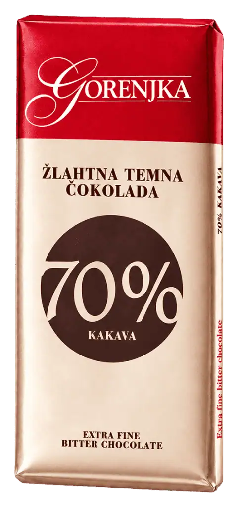 Gorenjka žlahtna temna 70 % 70 g