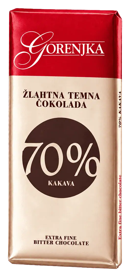 Gorenjka žlahtna temna 70 % 70 g