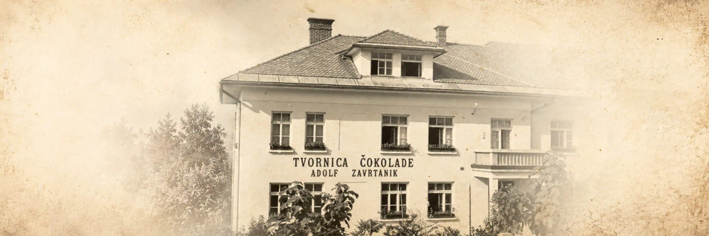 Tovarna čokolade Adolf Zavrtanik v Lescah, arhivska fotografija