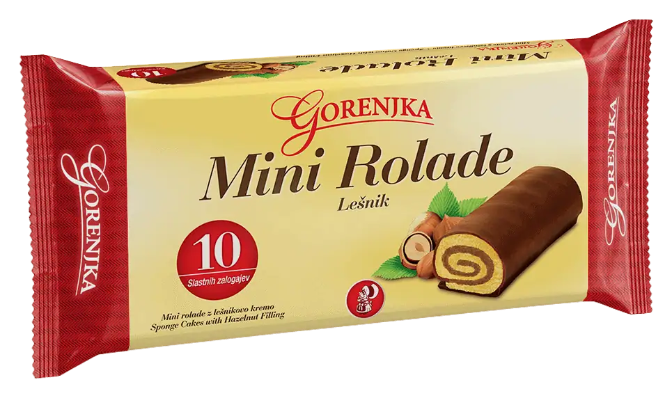 Gorenjka Mini rolada lešnik 280 g