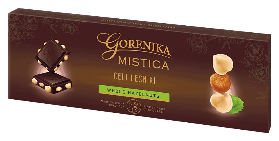 Gorenjka Mistica s celimi lešniki 250 g